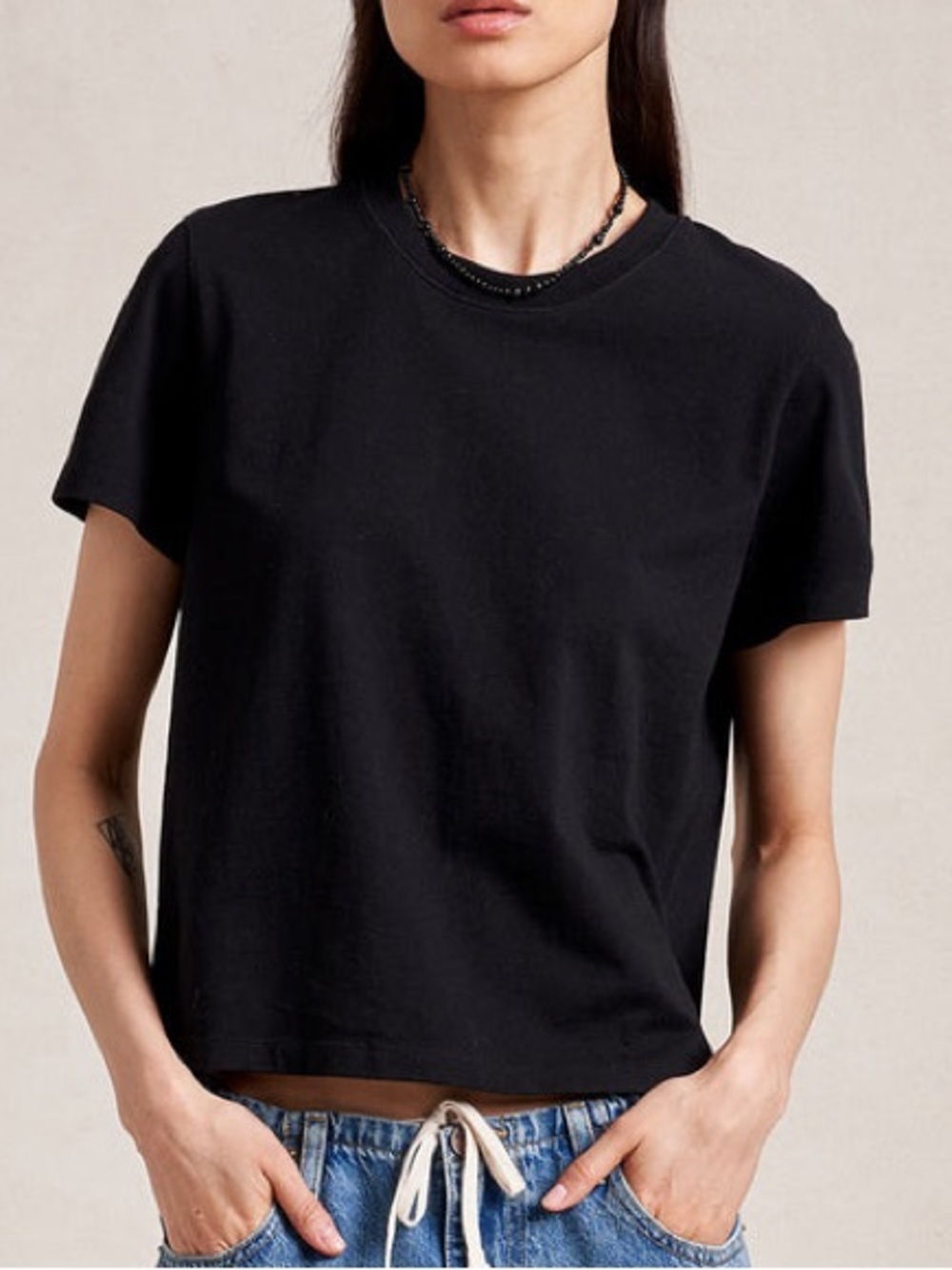 La Ligne NY Mol Tee in Black